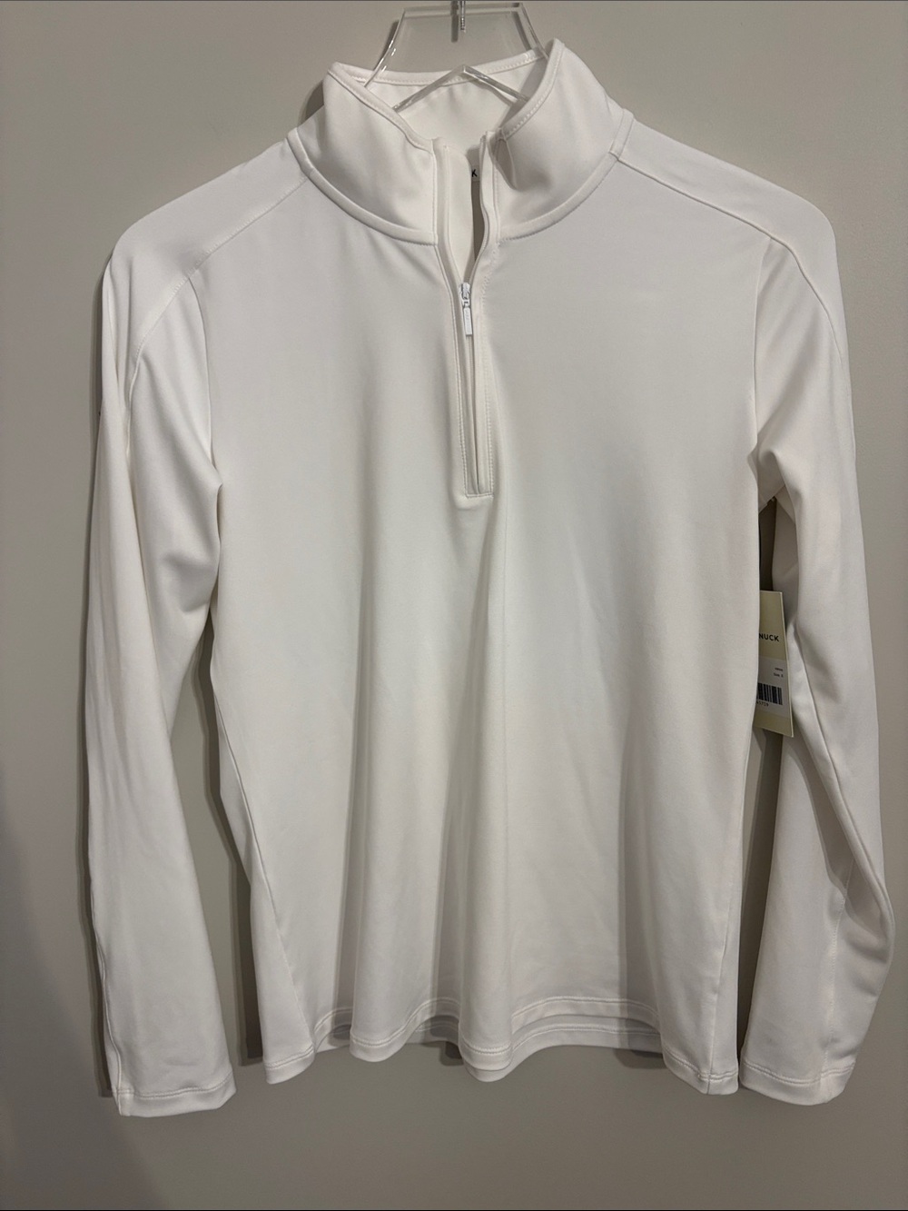 Tuckernuck White Quarter Zip Performance Pullover